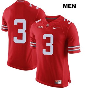 Men's NCAA Ohio State Buckeyes Damon Arnette #3 College Stitched No Name Authentic Nike Red Football Jersey KU20B11BB